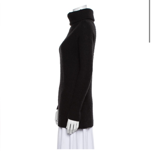 Reformation Black Alpaca Turtleneck Sweater Knit - Picture 2 of 14